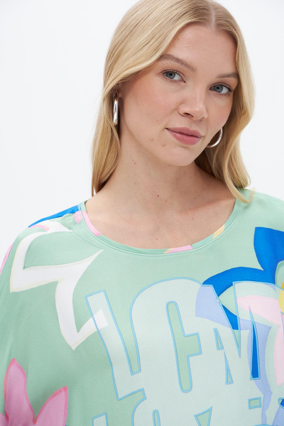 Блузка Lecomte с принтом 'I Love You'