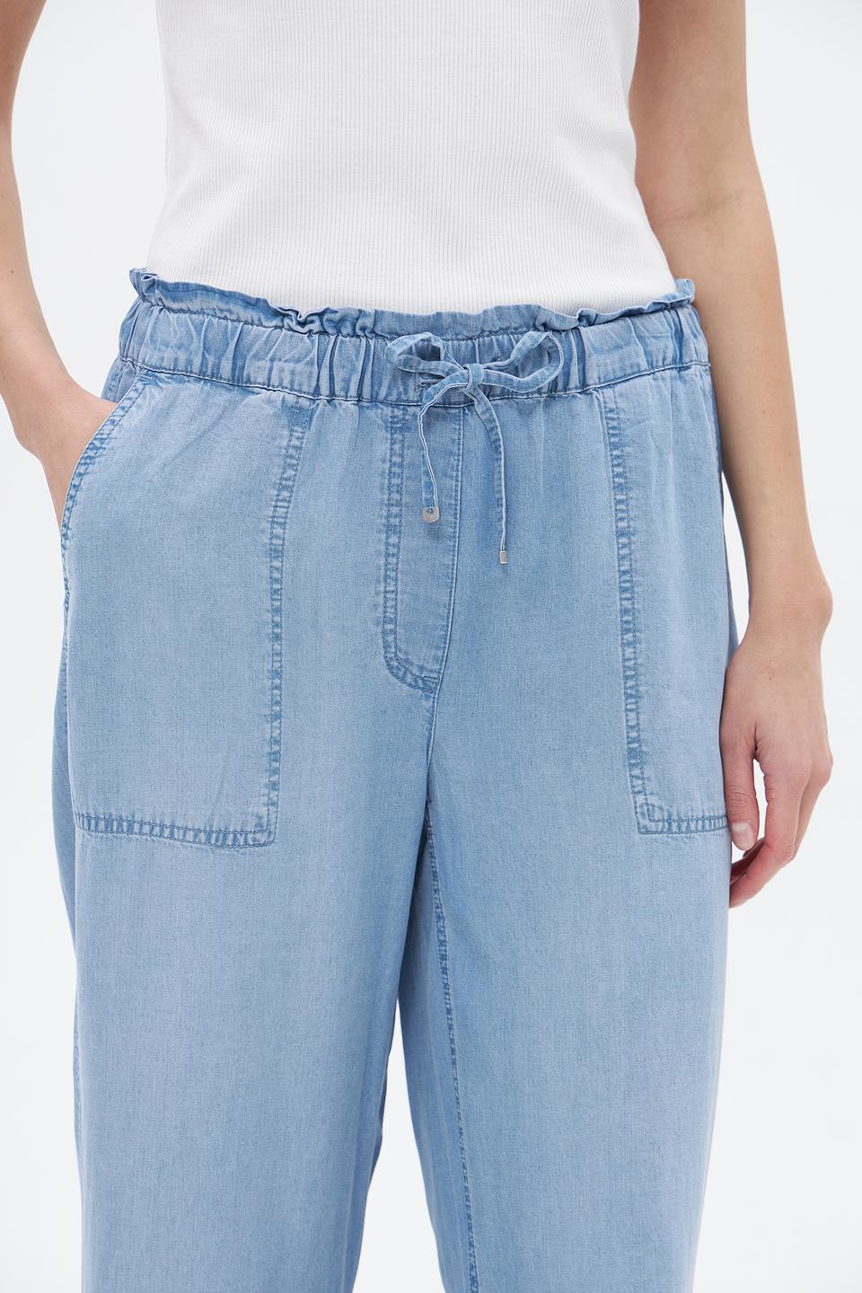 Брюки Lecomte кюлоты светло-голубые