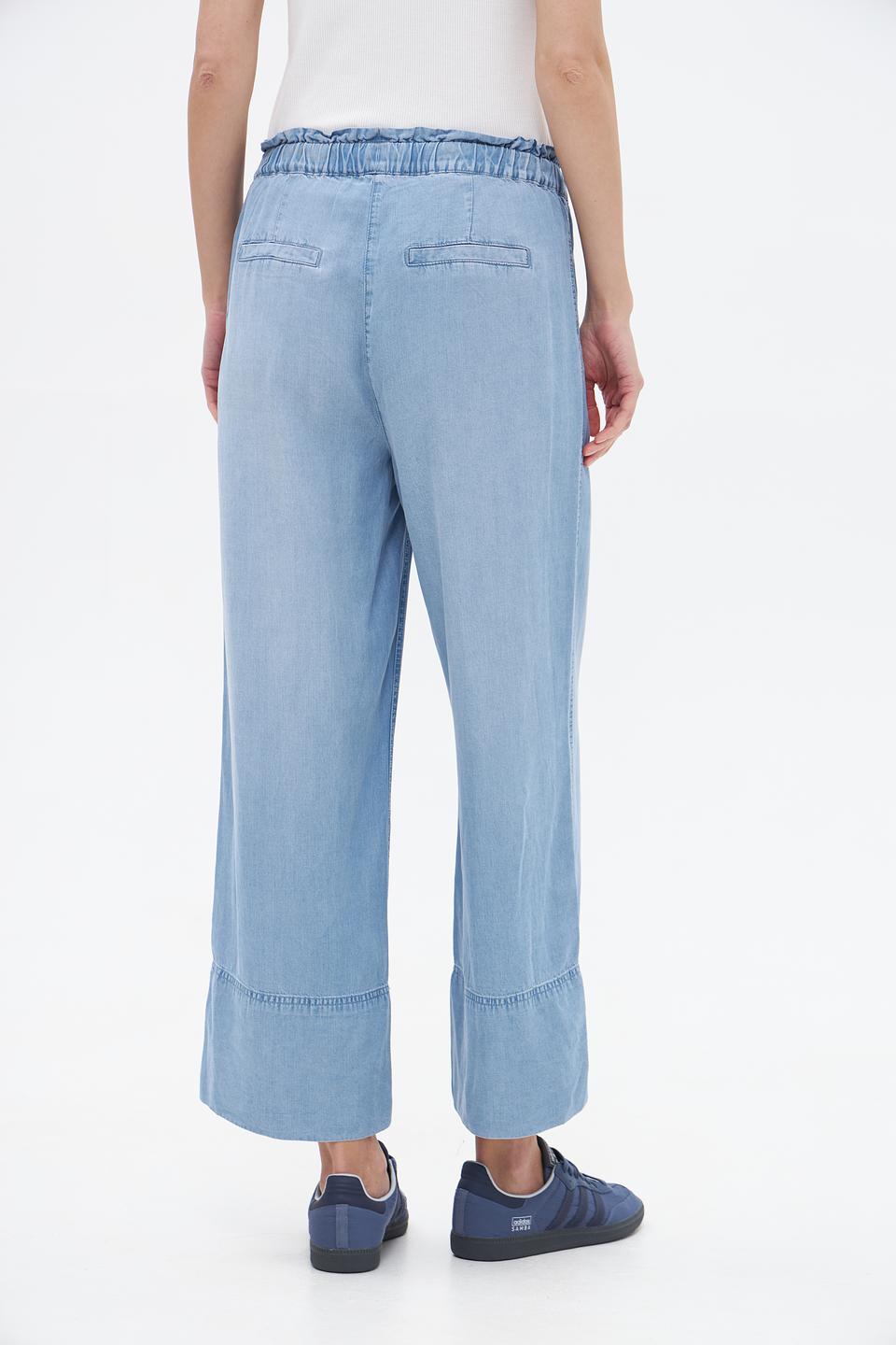 Брюки Lecomte кюлоты светло-голубые