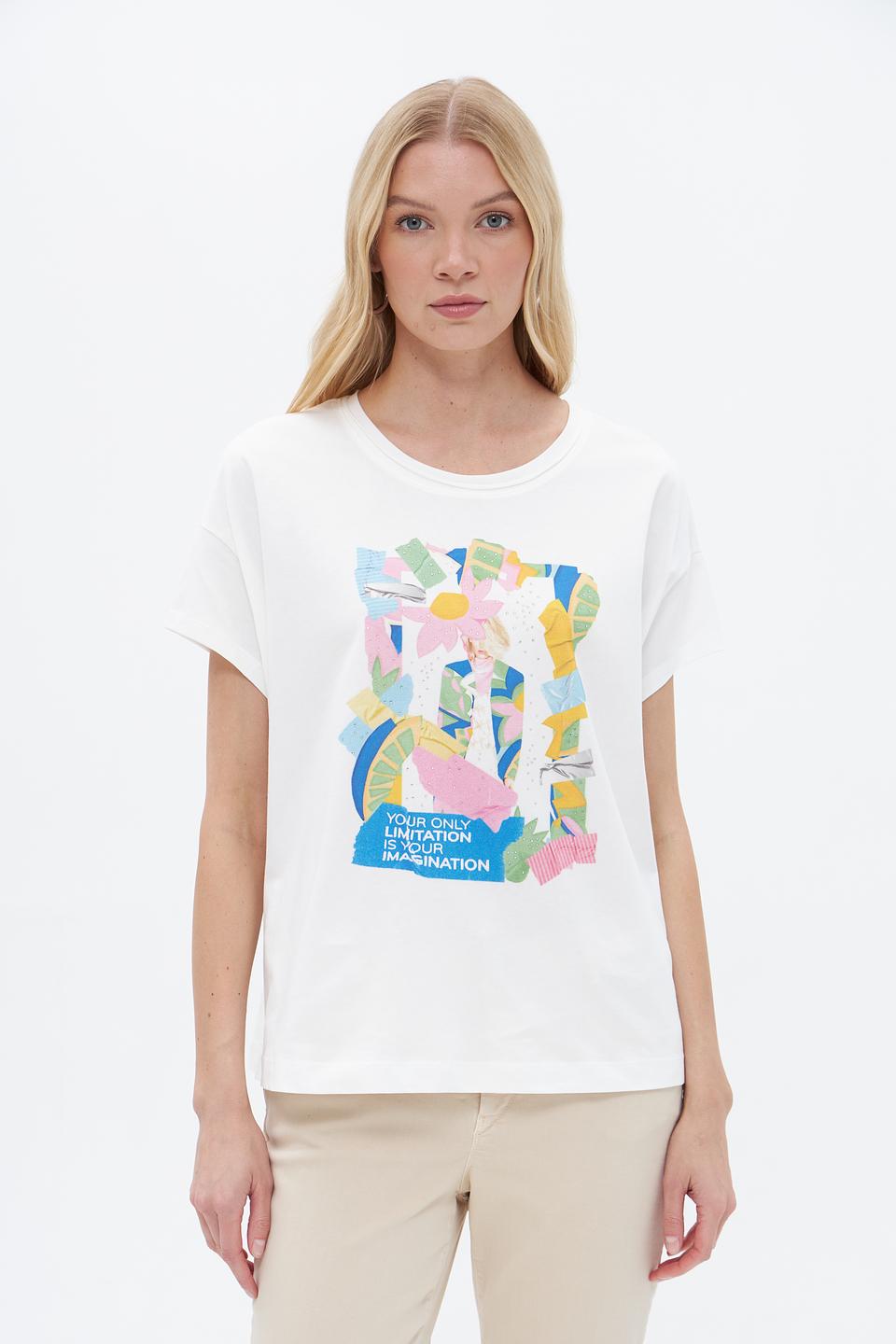 Футболка Lecomte с принтом