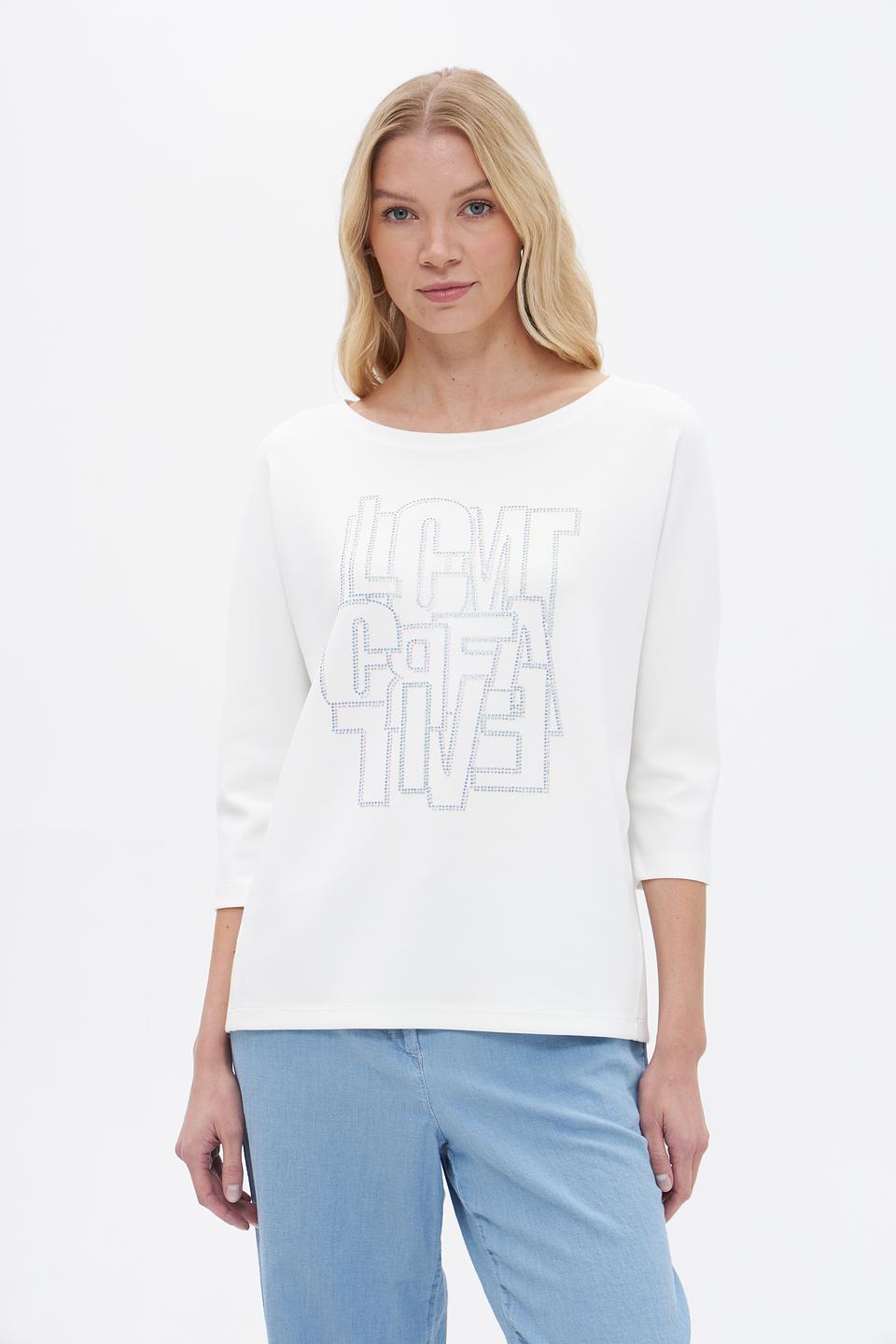 Пуловер Lecomte с принтом