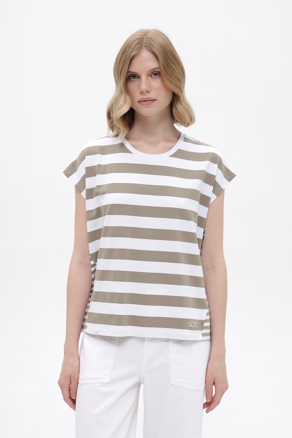 Футболка Betty Barclay в полоску бежевый