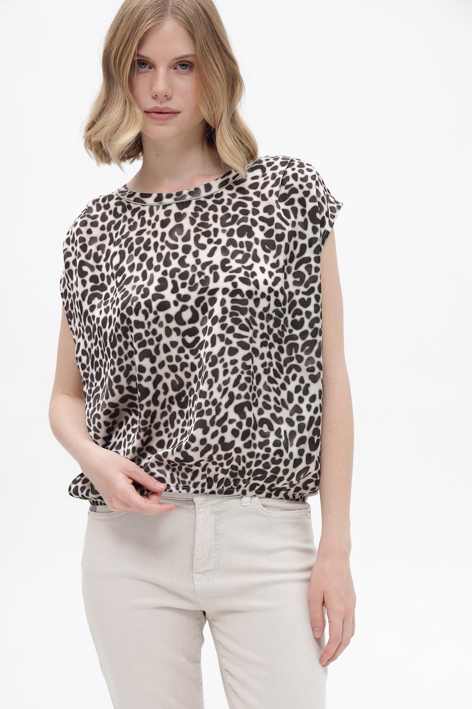 Топ Monari с леопардовым принтом