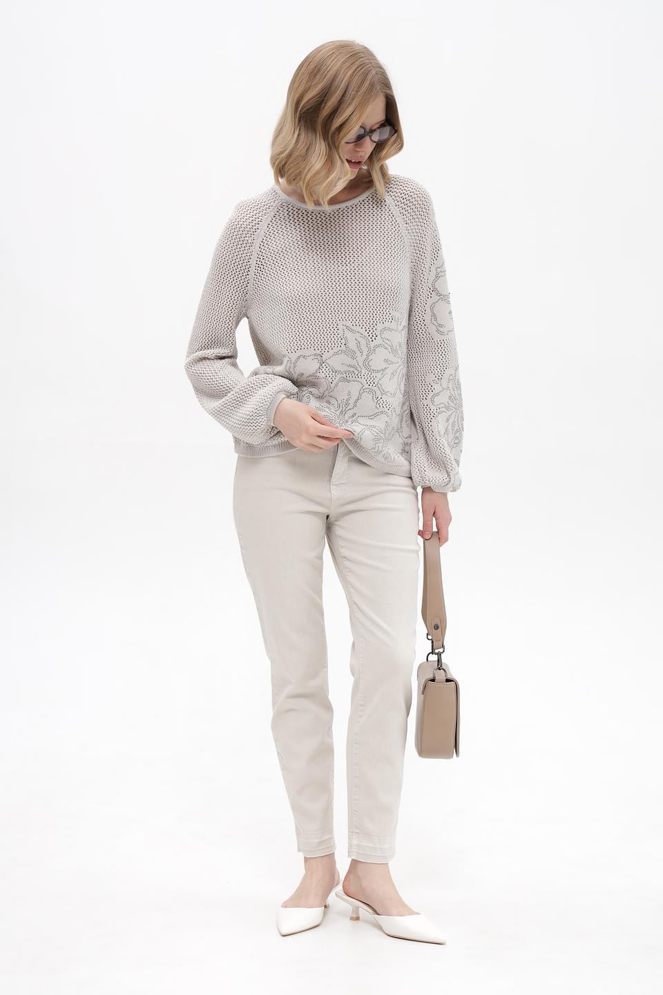 Пуловер Monari с цветочным узором