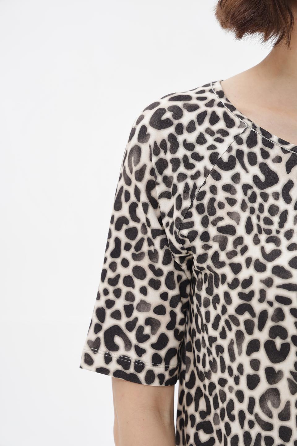 Футболка Monari с леопардовым принтом