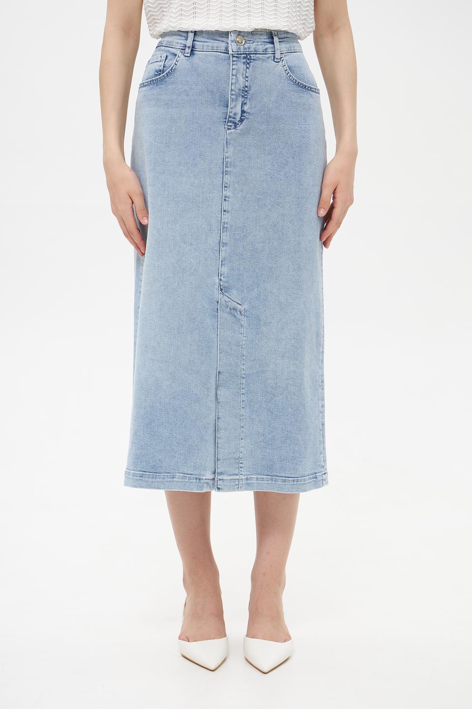 Юбка джинсовая Toni collection голубая