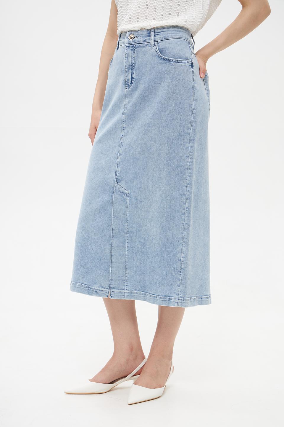 Юбка джинсовая Toni collection голубая