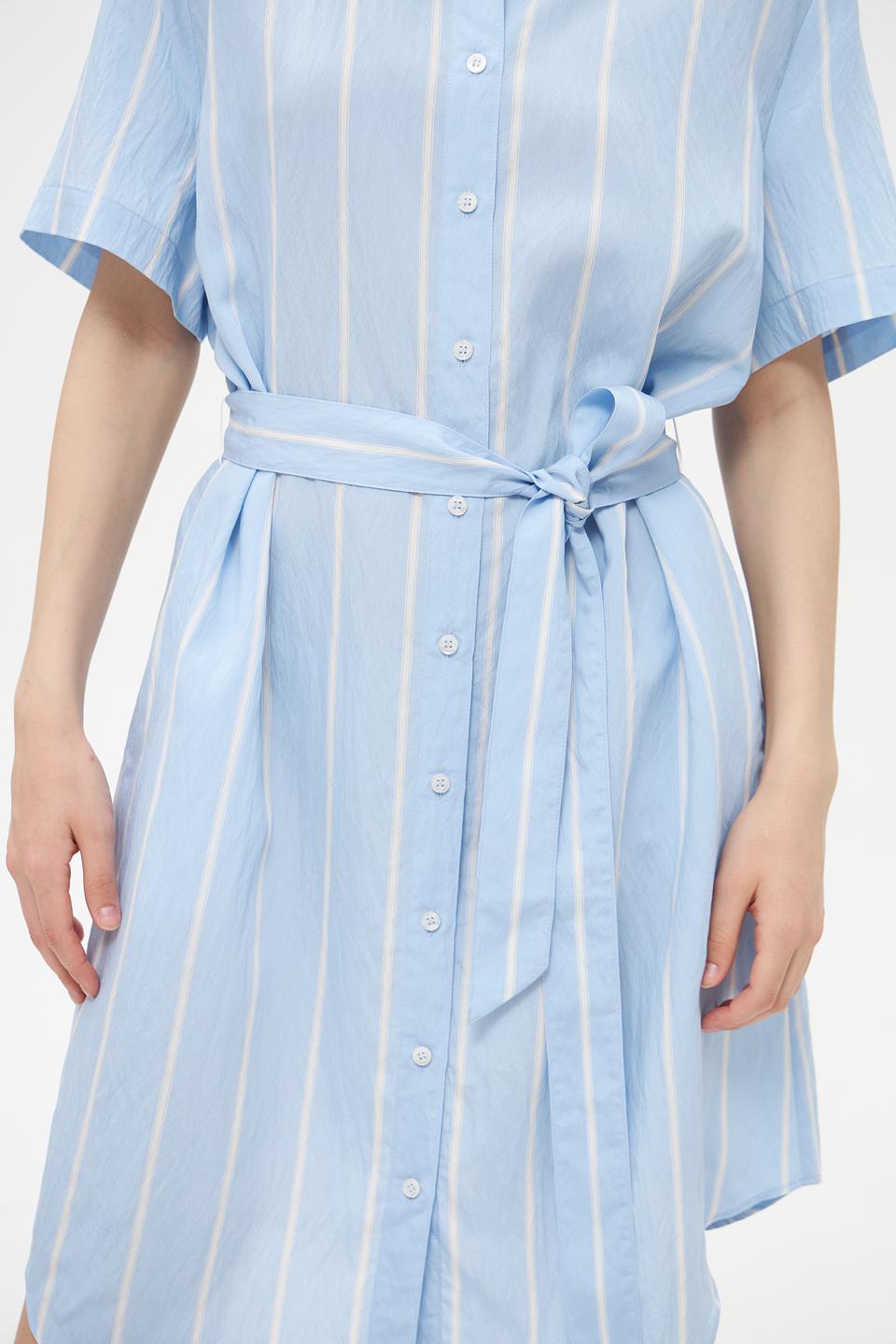 Платье Marc Aurel в полоску голубое