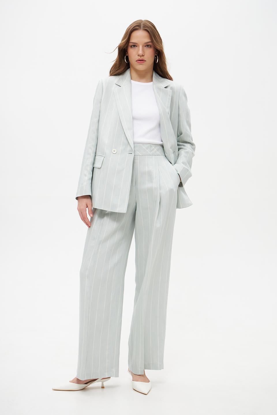 Брюки палаццо Marc Cain в полоску