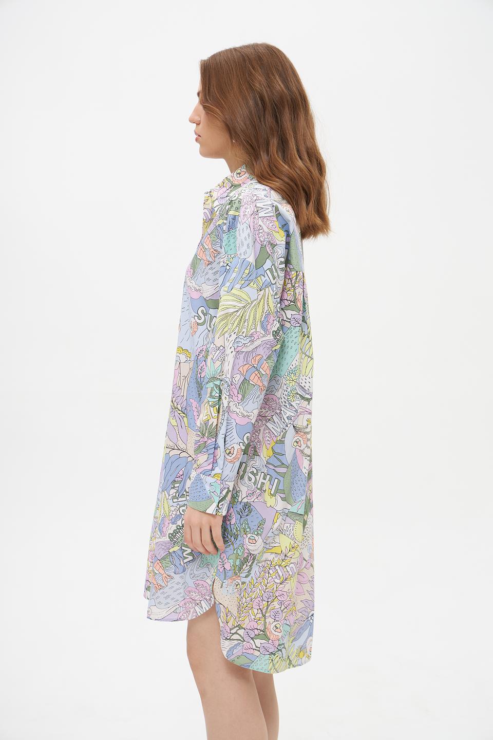 Платье-рубашка Marc Cain с принтом