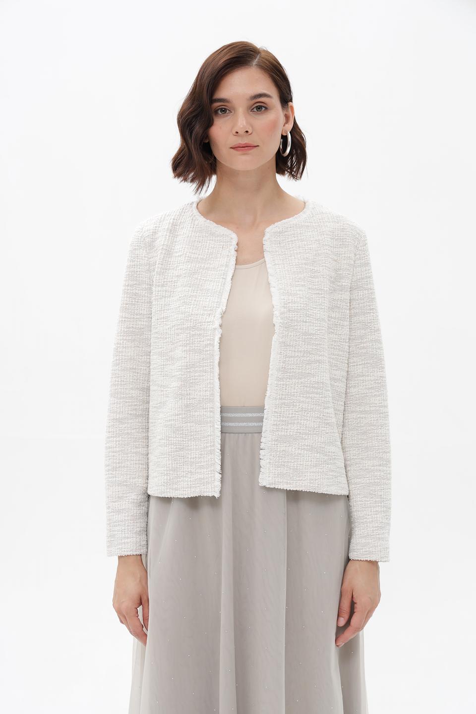 Жакет Bianca твидовый бежевый