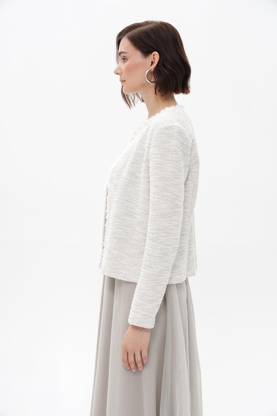 Жакет Bianca твидовый бежевый