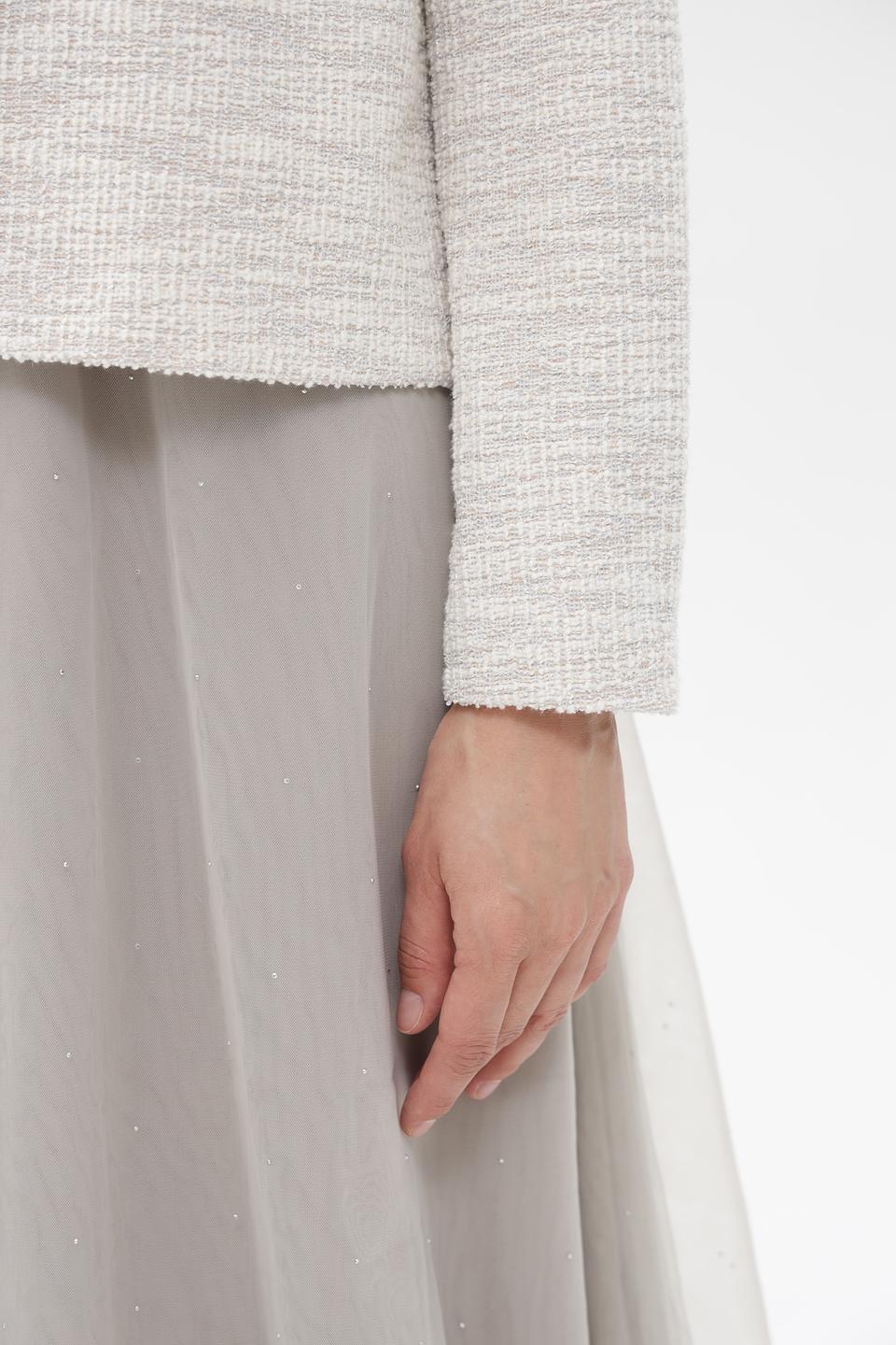 Жакет Bianca твидовый бежевый