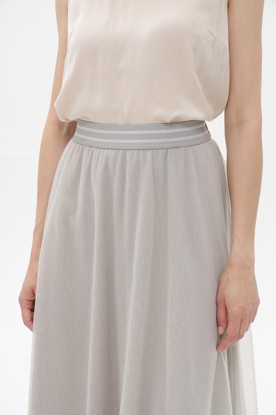 Юбка Lecomte из фатина серая