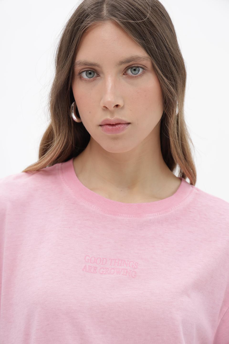 Футболка Tom Tailor denim розовый