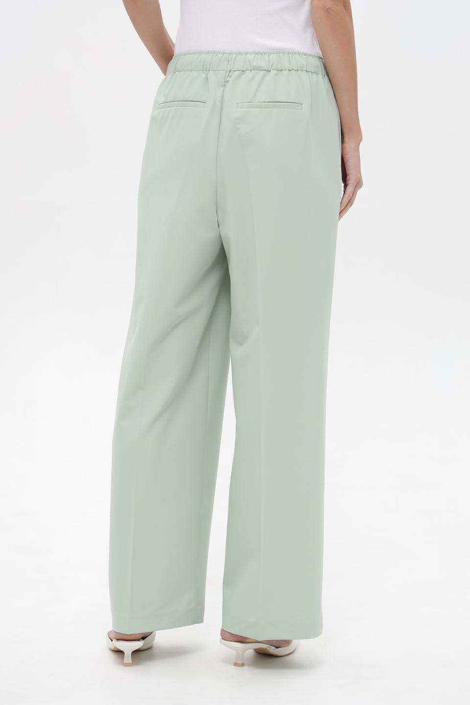 Брюки палаццо Tom Tailor мятные