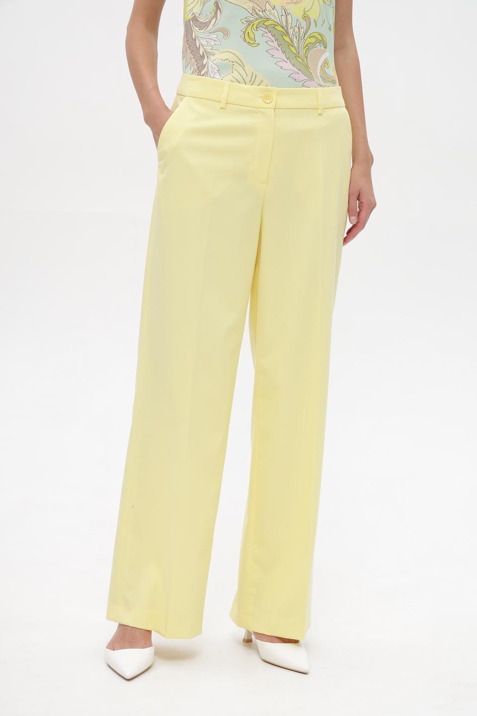 Брюки клёш More and More лимонные