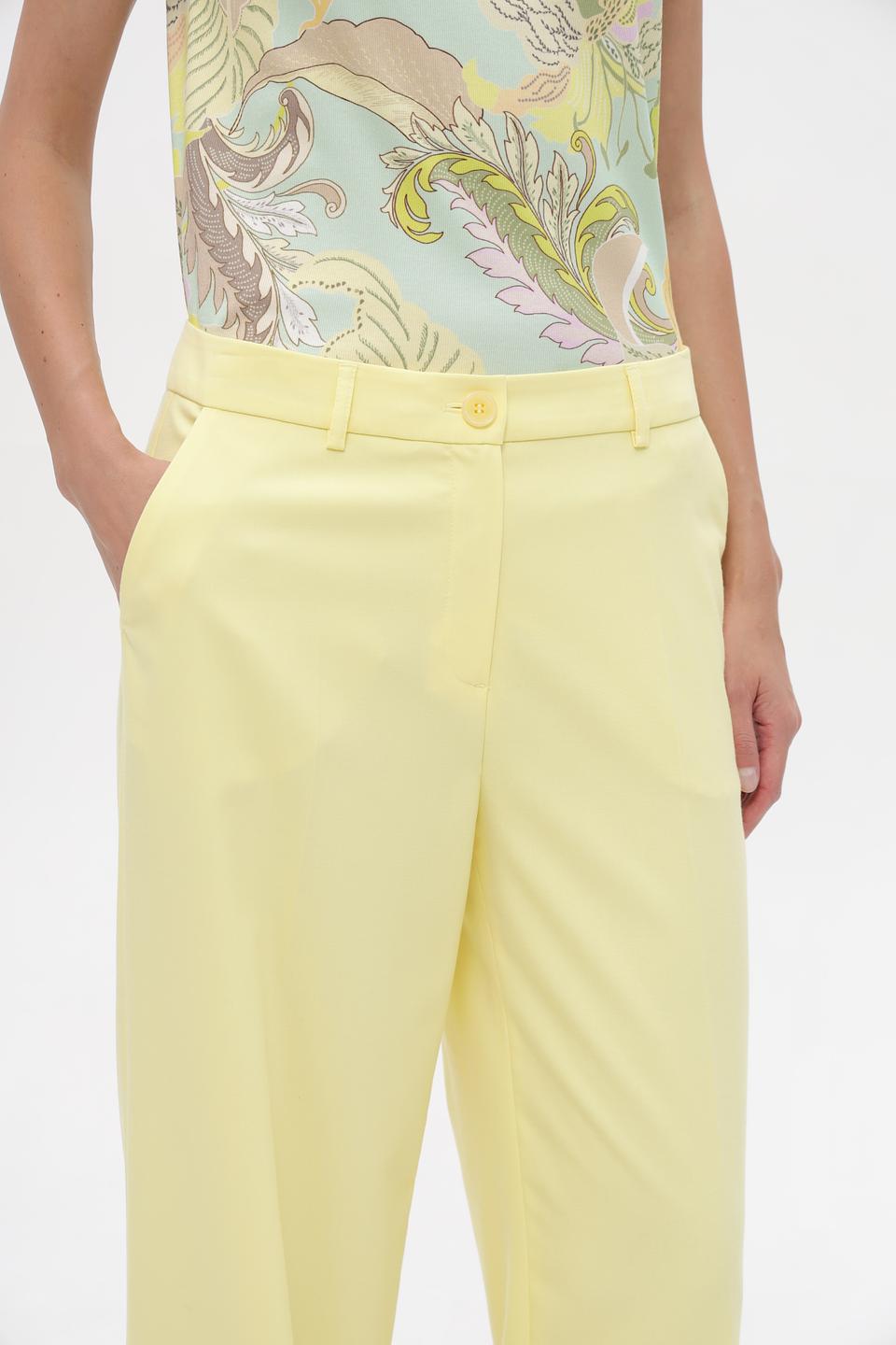 Брюки клёш More and More лимонные