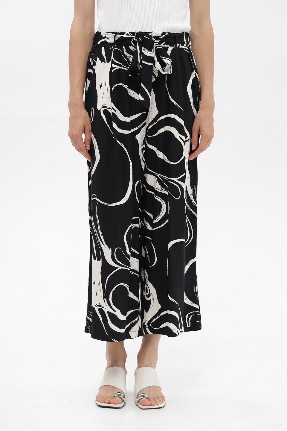 Брюки клёш Broadway с принтом