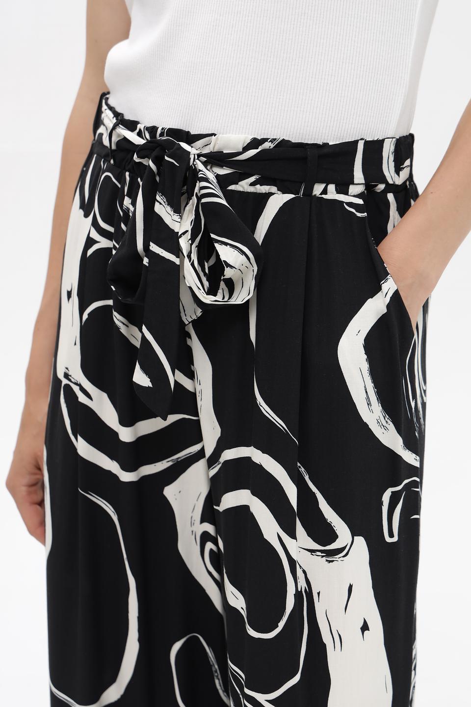 Брюки клёш Broadway с принтом