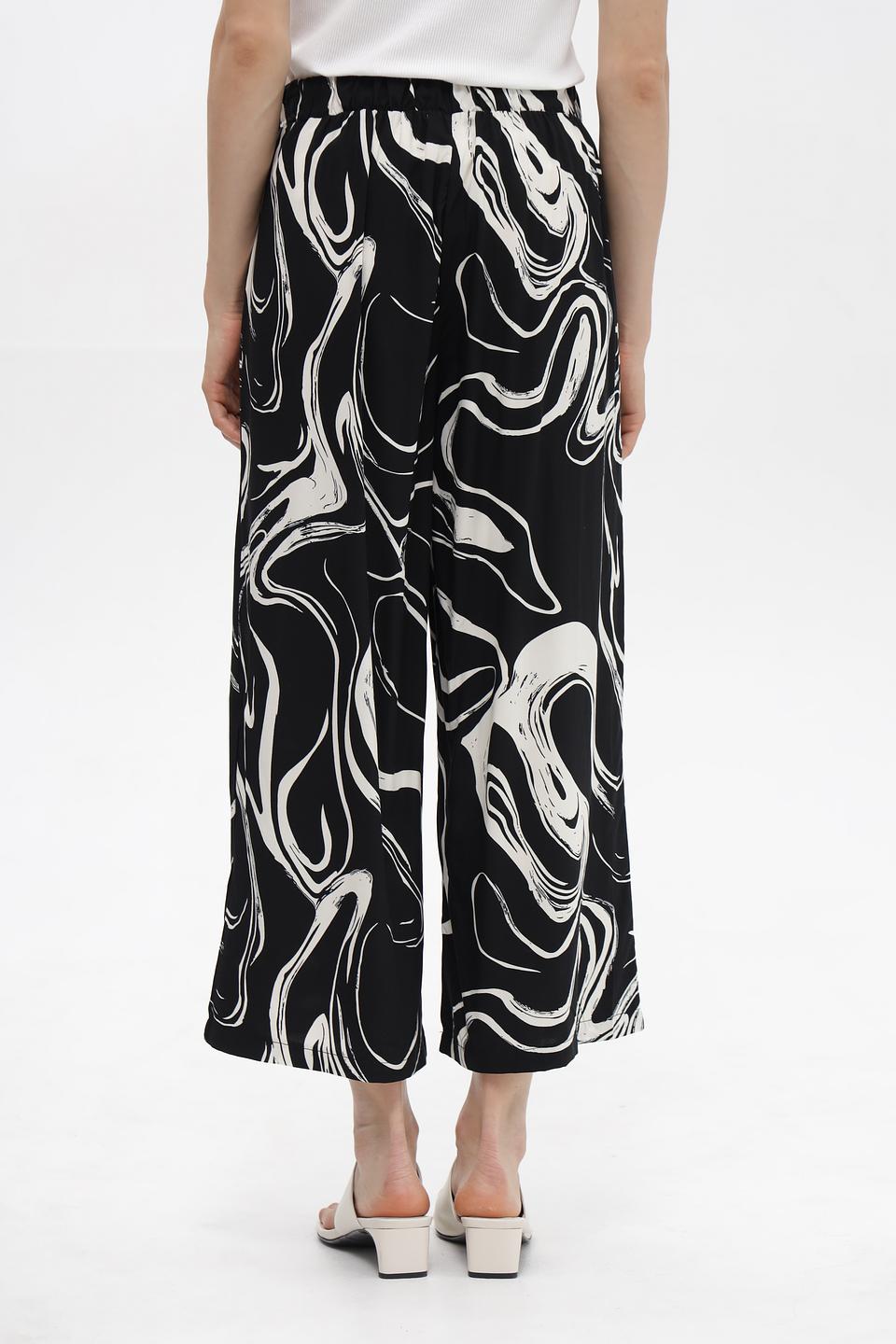 Брюки клёш Broadway с принтом