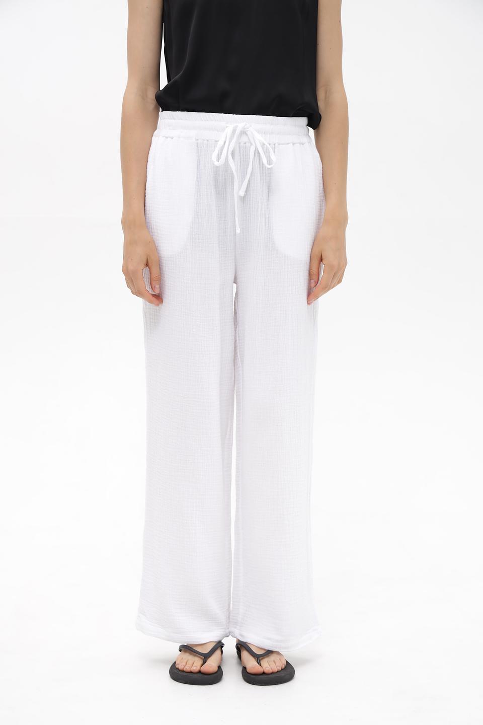 Брюки широкие Broadway белый