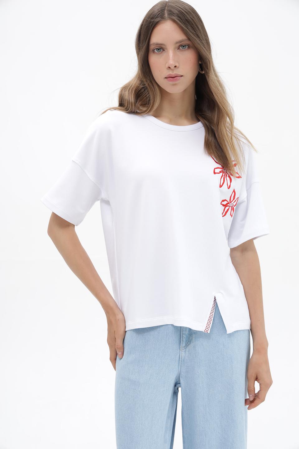 Футболка Passioni с цветами