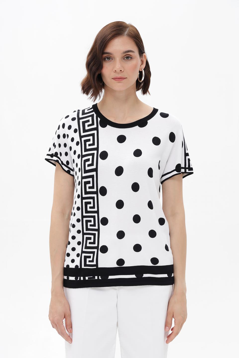 Пуловер Passioni в горошек