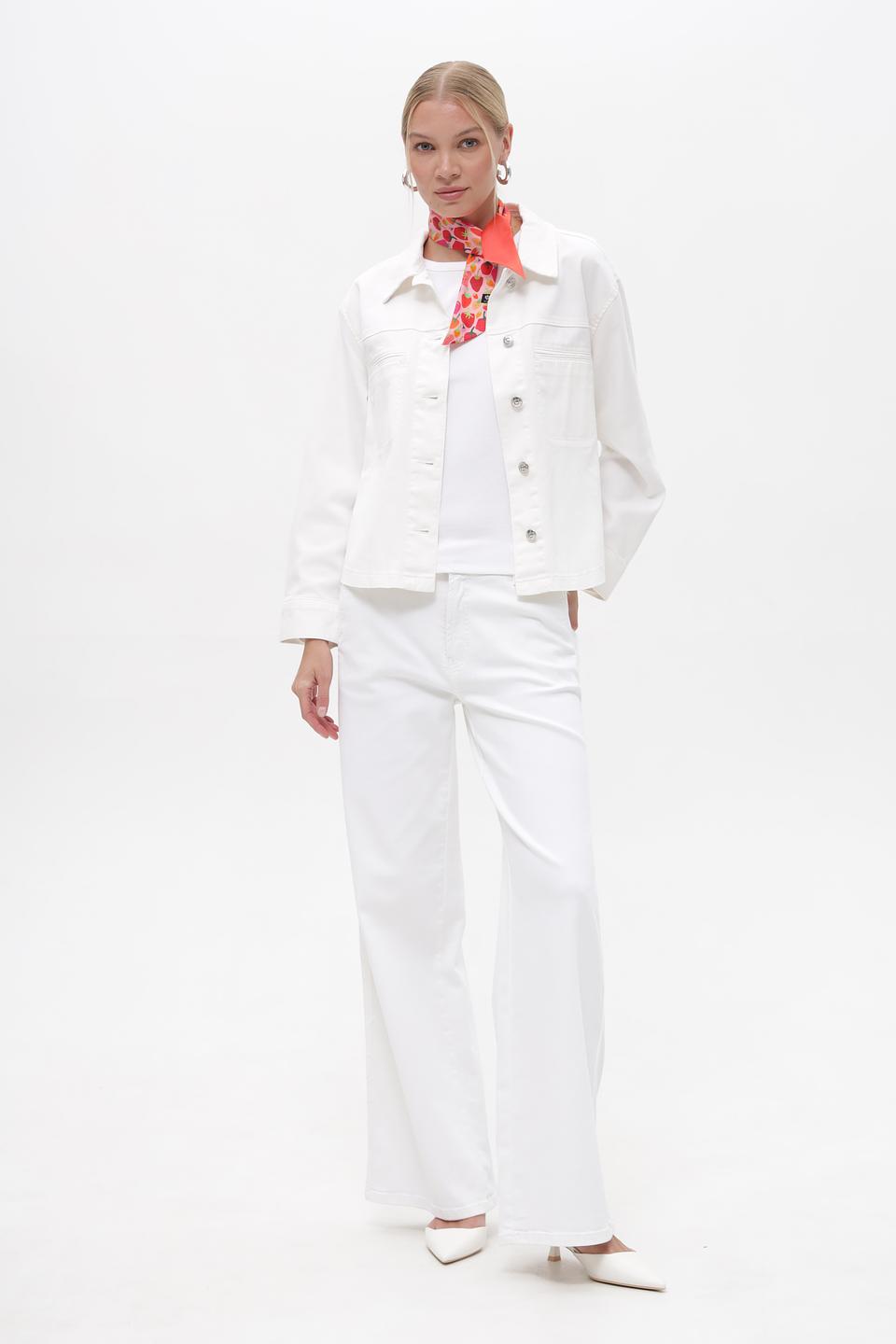 Шарф Fraas с клубничным принтом