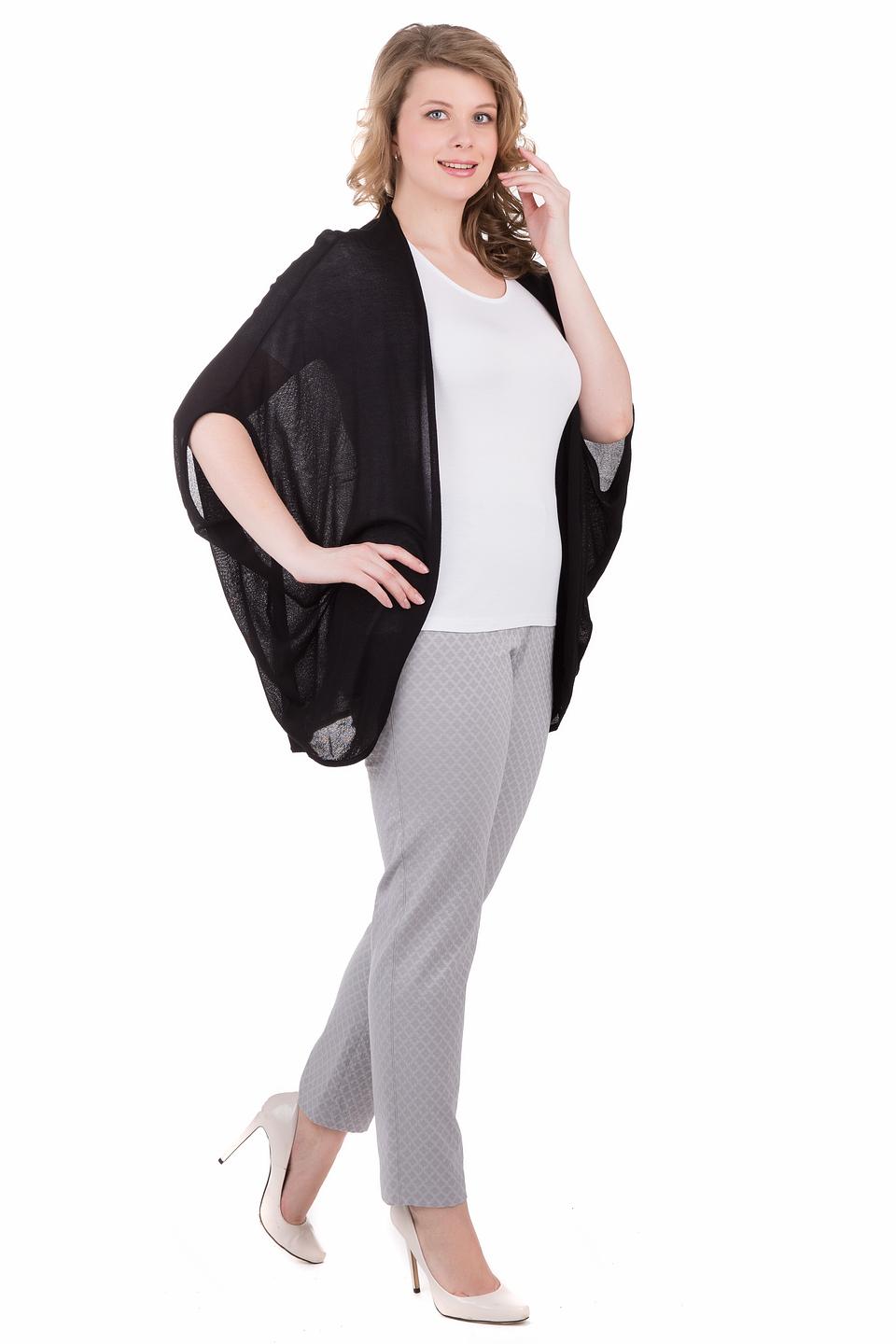 Жакет Via Appia чёрный с рукавами-крыльями