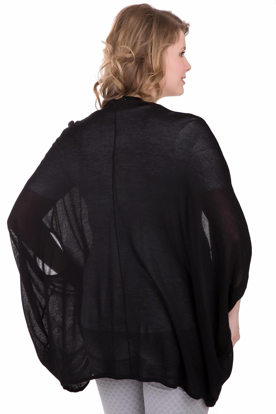 Жакет Via Appia чёрный с рукавами-крыльями