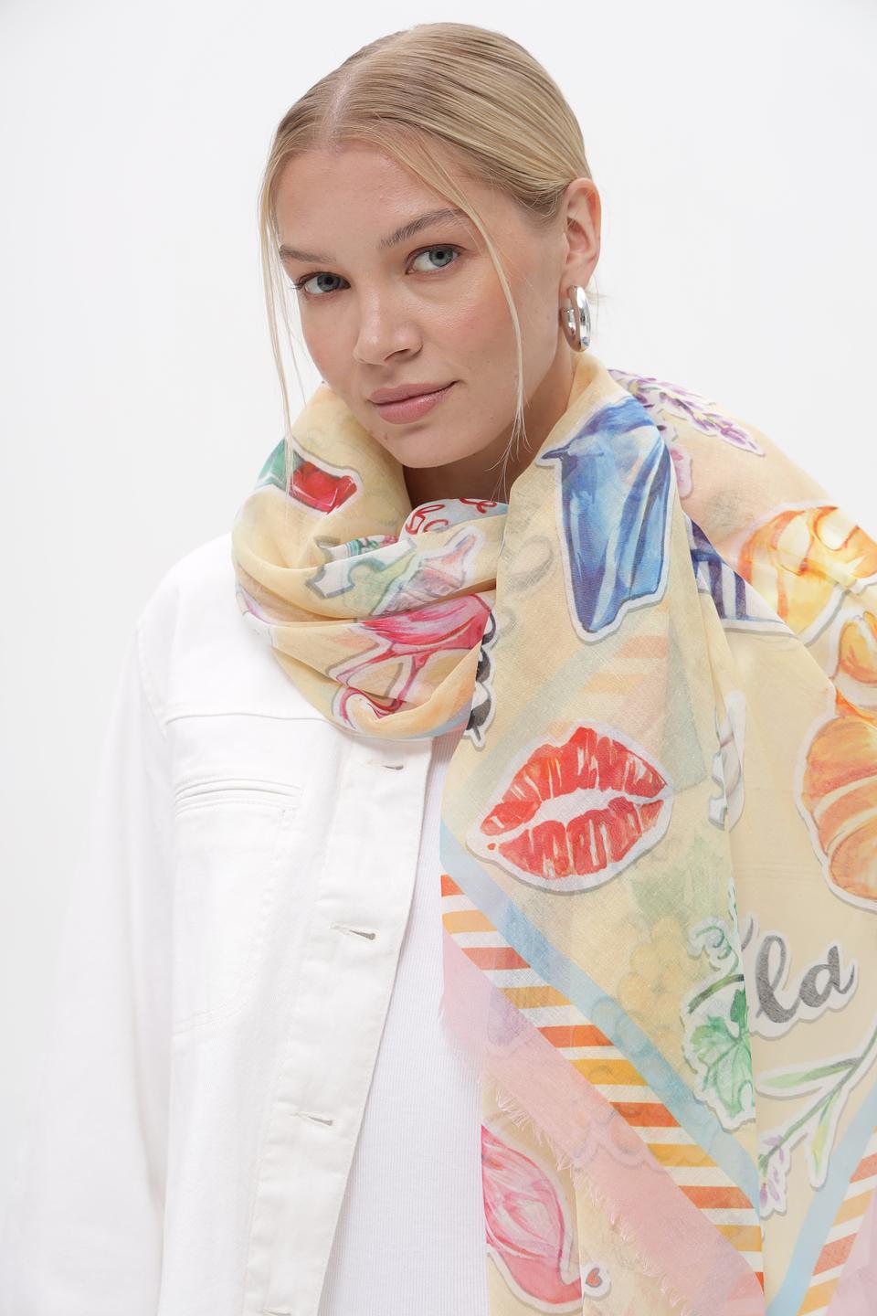 Платок Fraas с принтом