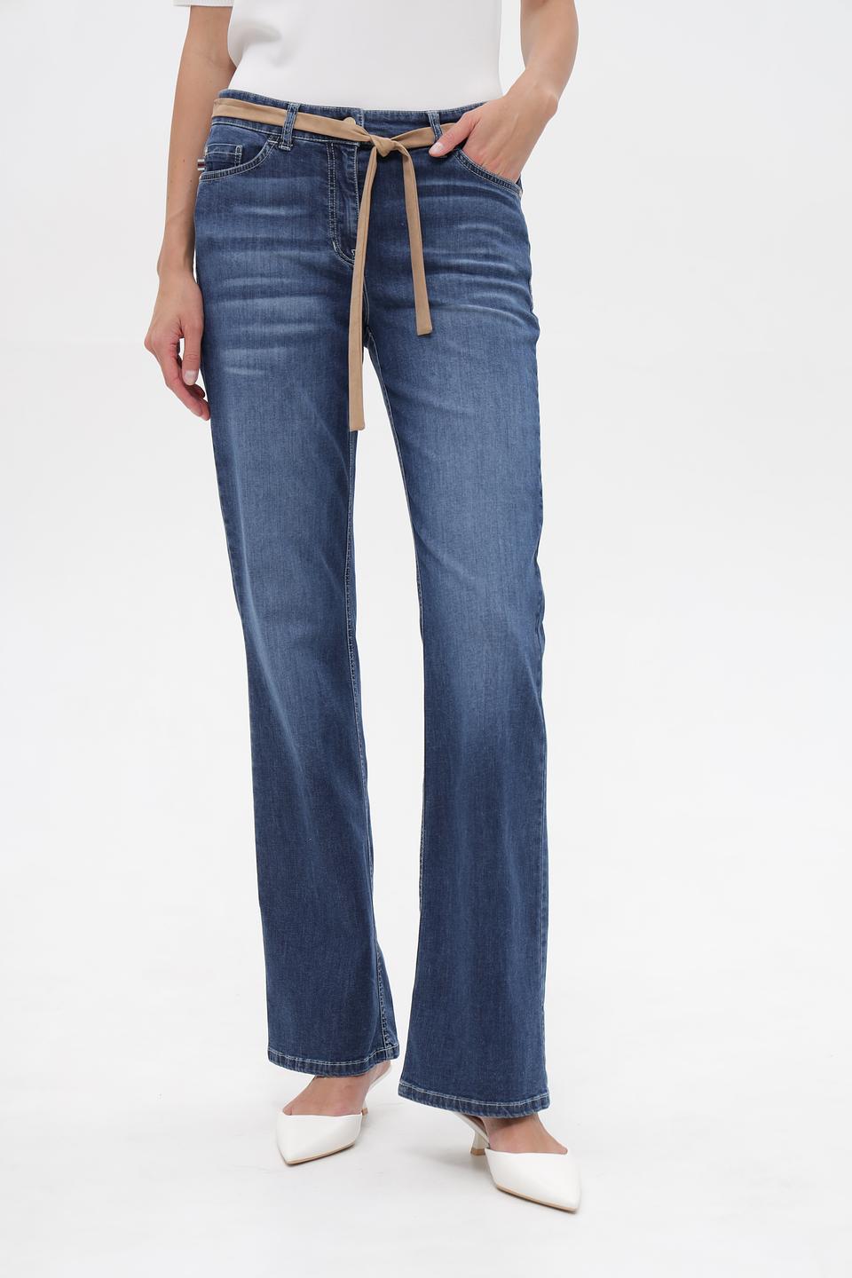 Джинсы Ppep с поясом