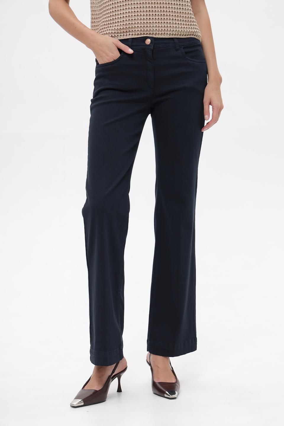 Брюки ZRS клеш темно-синие