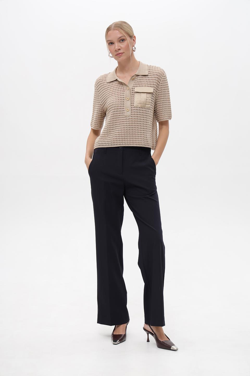 Брюки ZRS классические темно-синие