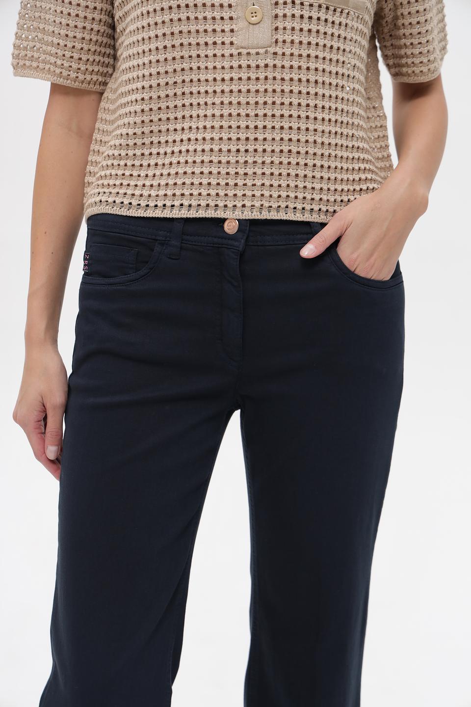 Брюки ZRS клеш темно-синие