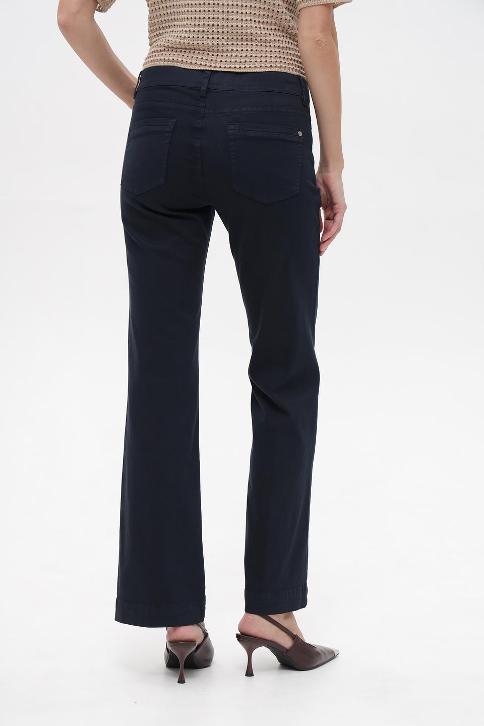 Брюки ZRS клеш темно-синие