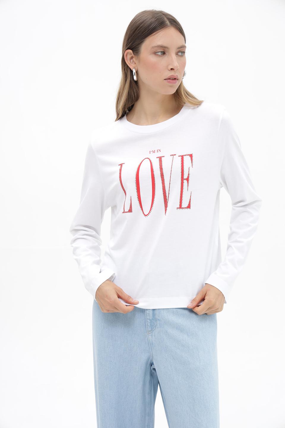 Футболка Rich and Royal с надписью LOVE