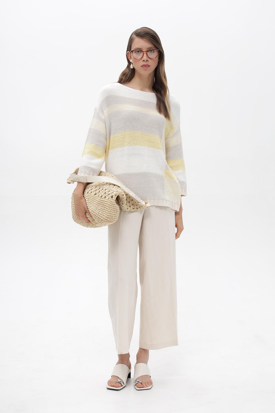 Пуловер Olsen в полоску