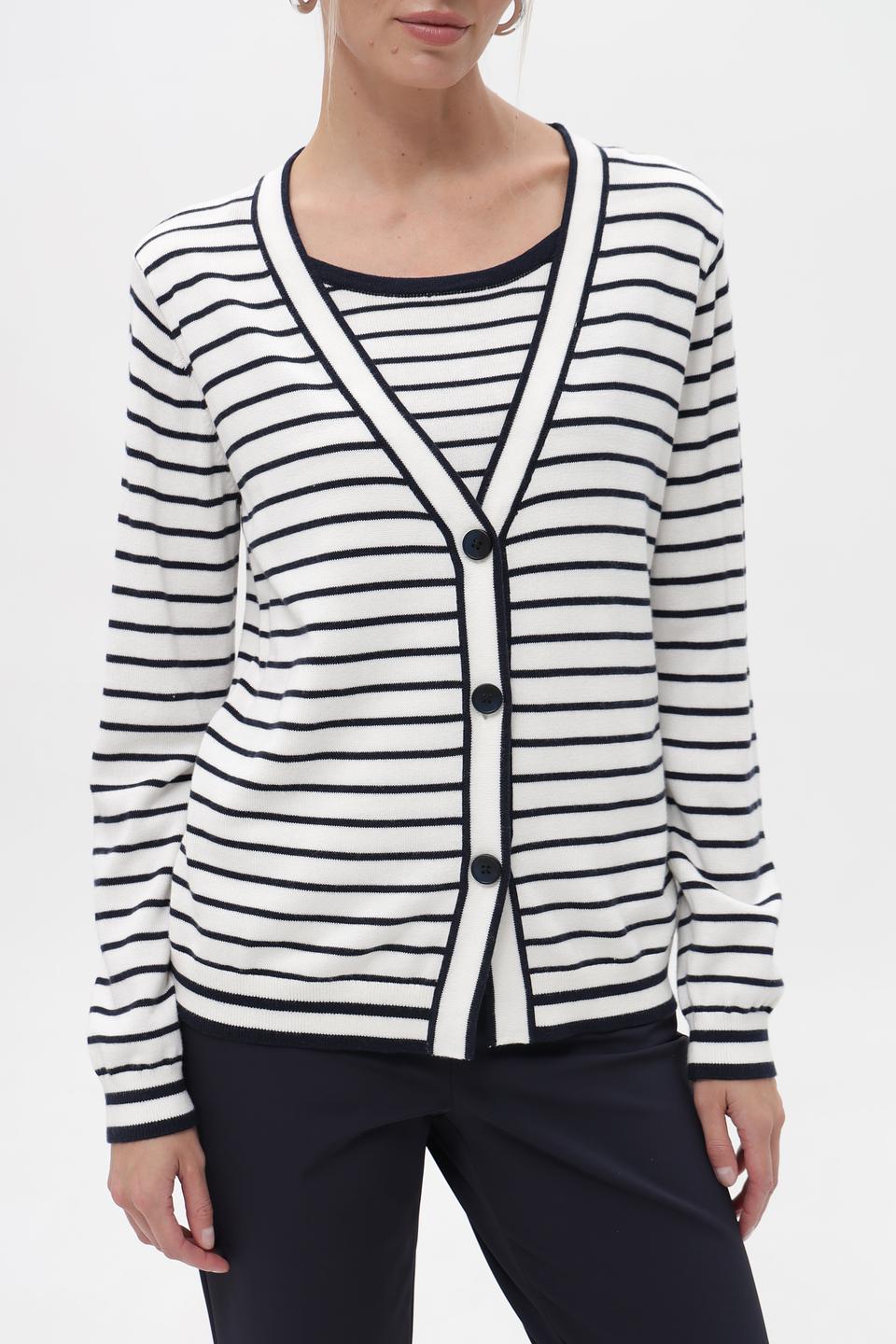 Кардиган Frank Walder в полоску