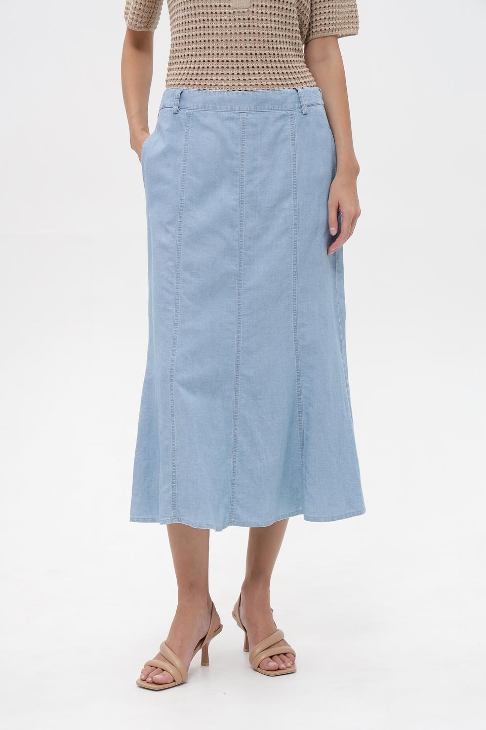 Юбка Gardeur деним светло-голубая