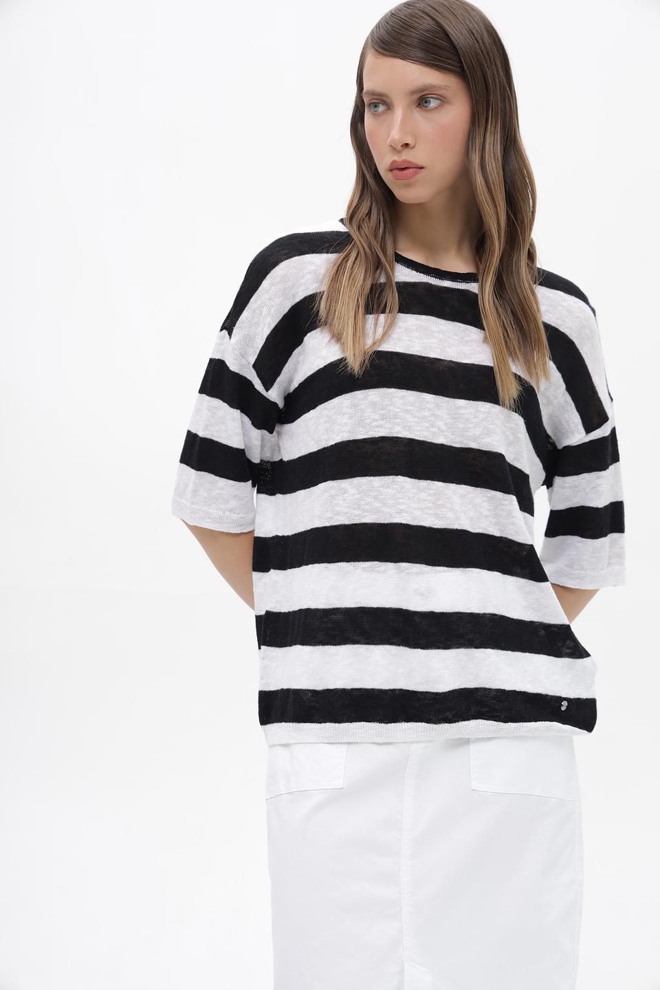 Пуловер Bugatti в полоску