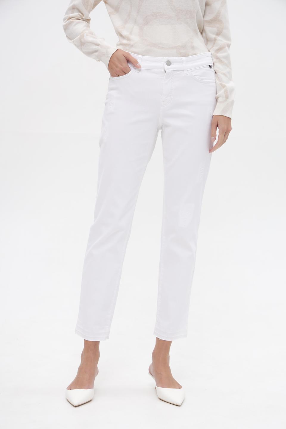 Джинсы прямые Marc Cain белые