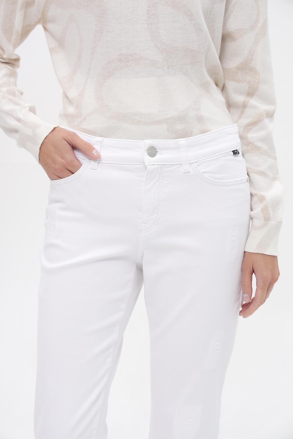 Джинсы прямые Marc Cain белые