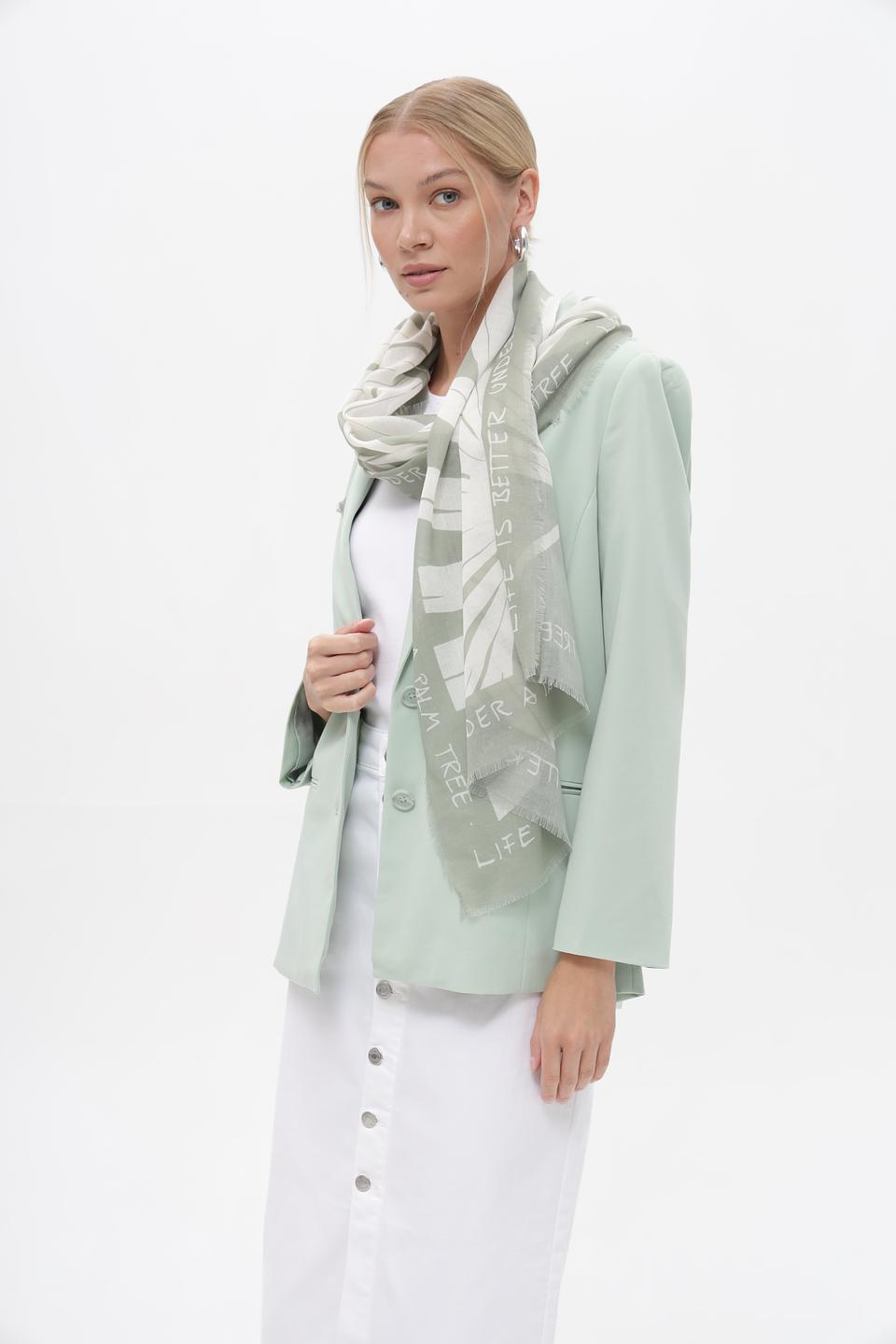 Шарф Oui с принтом