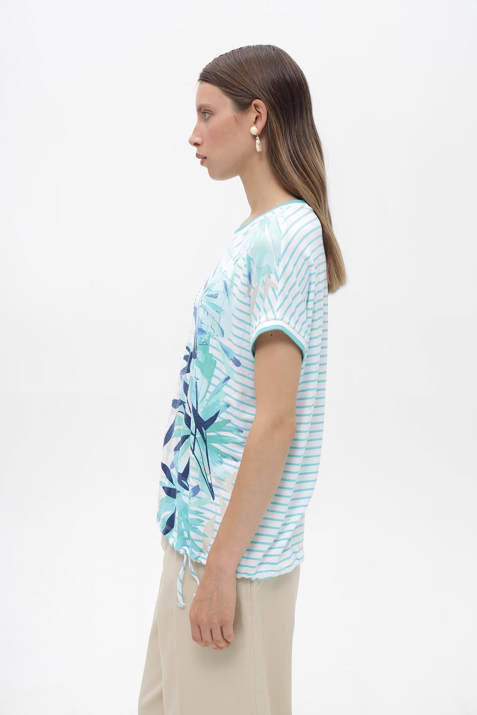 Футболка Olsen с тропическим принтом