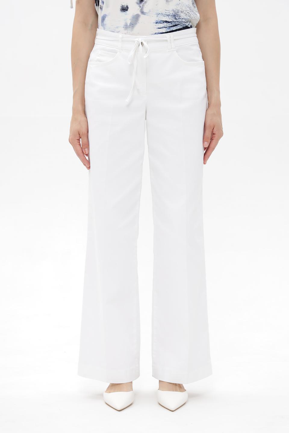 Брюки клеш Bianca белые