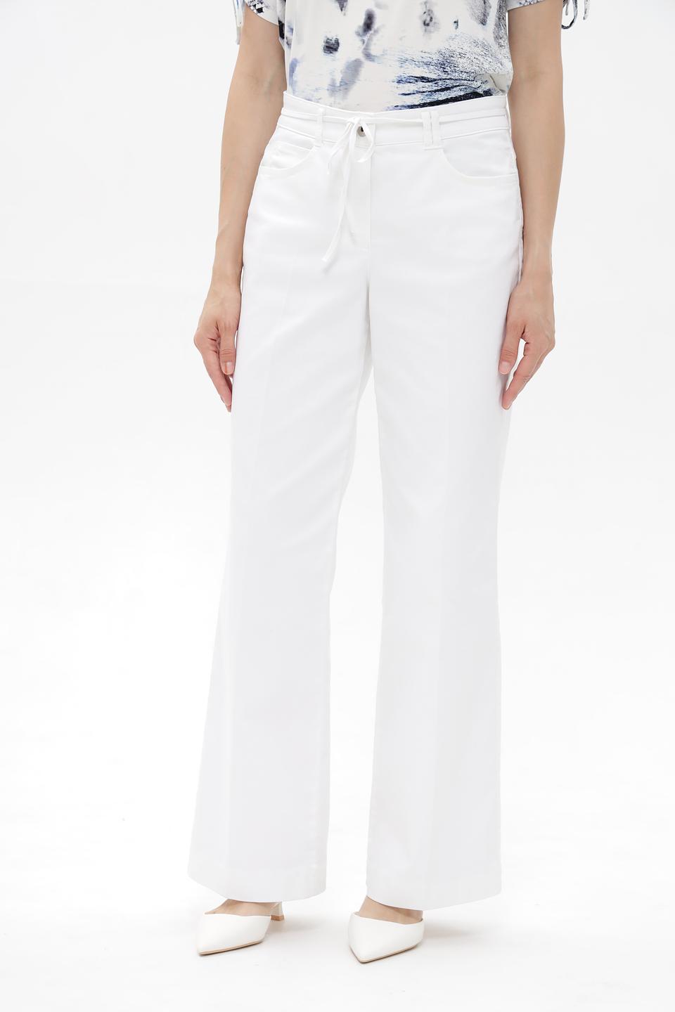 Брюки клеш Bianca белые