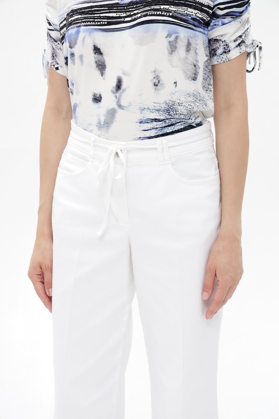 Брюки клеш Bianca белые