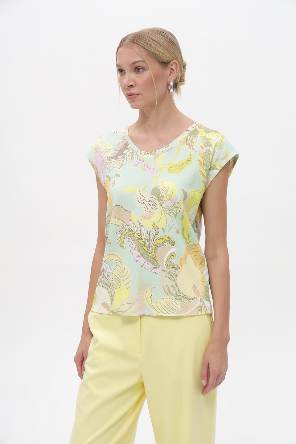 Топ Marc Cain с цветочным принтом